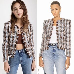 L’agence Angelia Tweed Jacket, Size 10